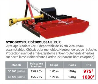 Rural Master GYROBROYEUR DÉBROUSSAILLEUR offre
