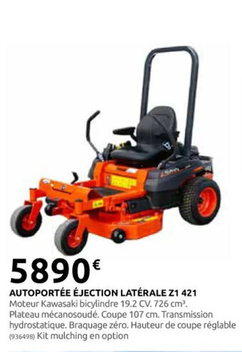 Rural Master AUTOPORTÉE ÉJECTION LATÉRALE Z1 421 offre