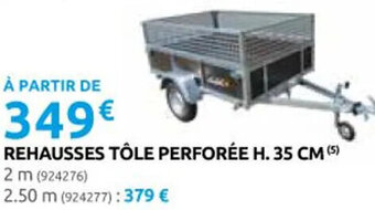 Rural Master REHAUSSES TÔLE PERFORÉE H. 35 CM (5) offre