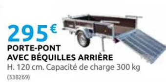 Rural Master PORTE-PONT AVEC BÉQUILLES ARRIÈRE offre