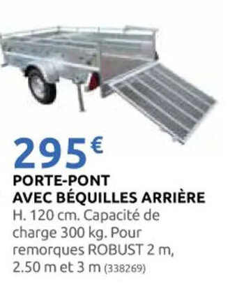 Rural Master PORTE-PONT AVEC BEQUILLES ARRIERE offre