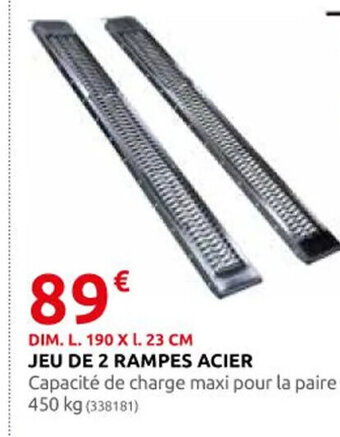 Rural Master JEU DE 2 RAMPES ACIER offre