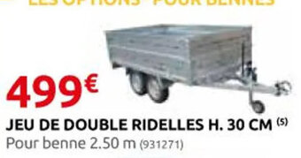 Rural Master JEU DE DOUBLE RIDELLES H. 30 CM (5) offre
