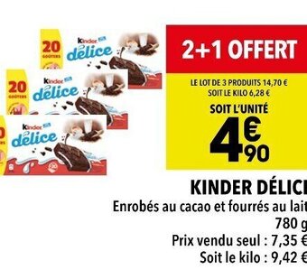 Supeco KINDER DÉLICE offre