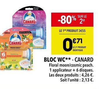 Supeco BLOC WC - CANARD offre