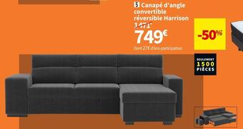 Conforama Harrison canape d'angle convertible reversible offre