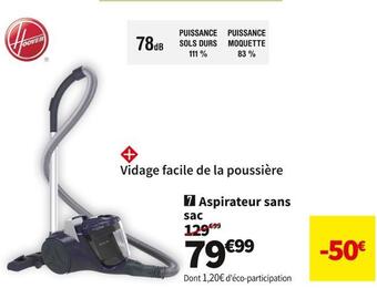 Conforama Hoover aspirateur sans sac br21hm offre
