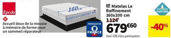 Conforama Matelas ressorts ensachés le raffinement offre
