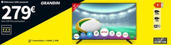 Conforama Grandin téléviseur uhd connecté ud50vgh231s offre