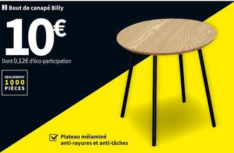 Conforama Bout de canapé rond(e) billy offre