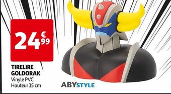 Auchan Abystyle tirelire goldorak offre