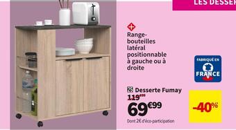 Conforama Desserte fuma offre