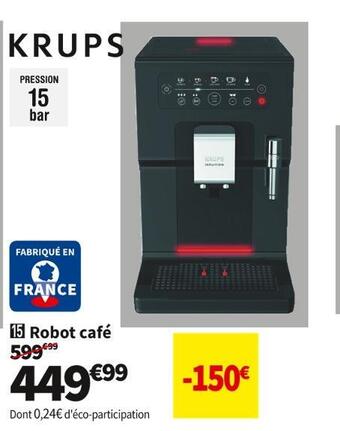 Conforama Krups robot café yy4371fd offre