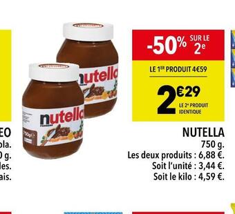 Supeco Nutella nutella offre