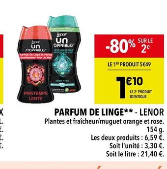Lenor parfum de linge