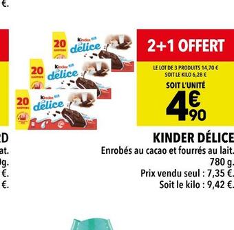 Supeco Kinder délice kinder délice offre