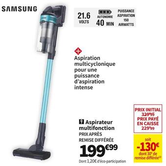 Conforama Samsung aspirateur multifonction jet 60 vs15a6031r1 offre