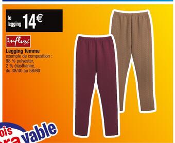 Cora x Carrefour Influx legging femme offre