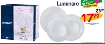 Stokomani Luminarc le service assiettes offre