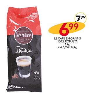 Stokomani Café de paris le café en grains offre