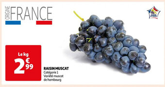 Auchan Supermarché RAISIN MUSCAT offre