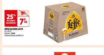 Auchan Supermarché BIÈRE BLONDE LEFFE offre