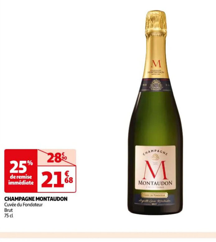 Promo CHAMPAGNE MONTAUDON chez Auchan Supermarché