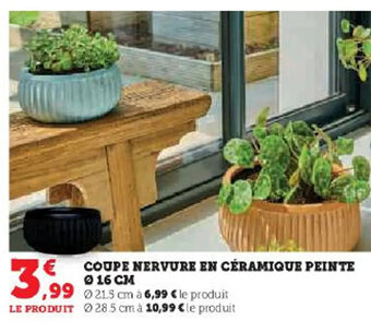 Hyper U COUPE NERVURE EN CÉRAMIQUE PEINTE offre