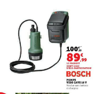 Hyper U POMPE VIDE CAVE 18 V offre
