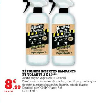 RÉPULSIFS INSECTES RAMPANTS
