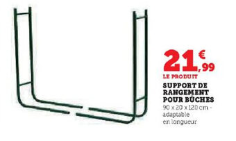 Hyper U SUPPORT DE RANGEMENT POUR BÜCHES offre