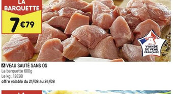 Leader Price VEAU SAUTÉ SANS OS offre