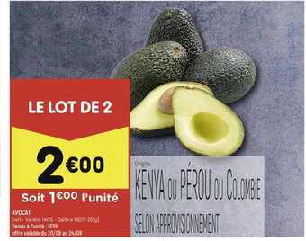 Leader Price AVOCAT offre