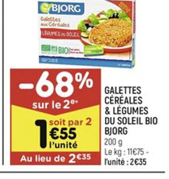 GALETTES CÉRÉALES & LÉGUMES