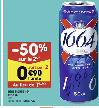 BIÈRE BLONDE 1664