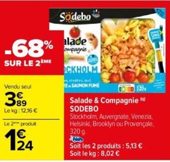 Carrefour Salade & Compagnie SODEBO offre