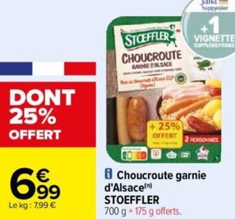 Carrefour Choucroute garnie d'Alsace offre