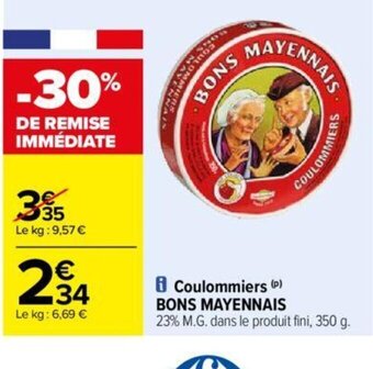 Carrefour Coulommiers BONS MAYENNAIS offre