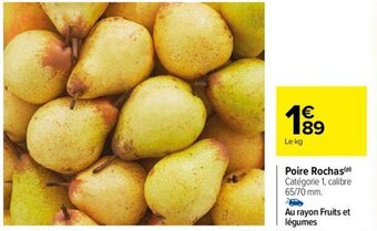 Carrefour Poire Rochas(P) offre