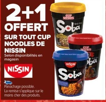 Carrefour SUR TOUT CUP NOODLES DE NISSIN offre
