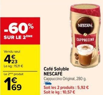 Carrefour Café Soluble NESCAFÉ offre