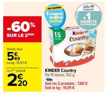 Carrefour KINDER Country offre