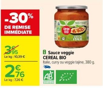 Carrefour i Sauce veggie CEREAL BIO offre
