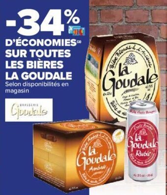 SUR TOUTES LES BIĂRES LA GOUDALE