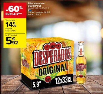 Carrefour Bière aromatisée DESPERADOS offre