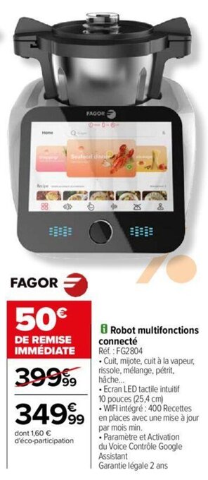 Carrefour Robot multifonctions connecté offre