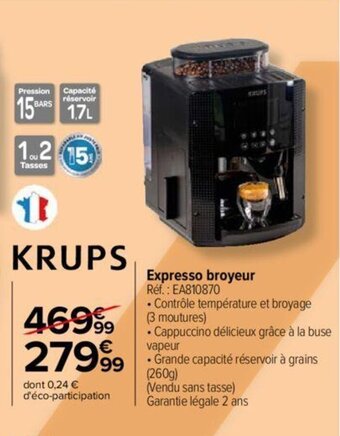 Carrefour Expresso broyeur offre
