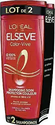 Shampooing color vive Elsève L'OREAL PARIS LOT DE 2