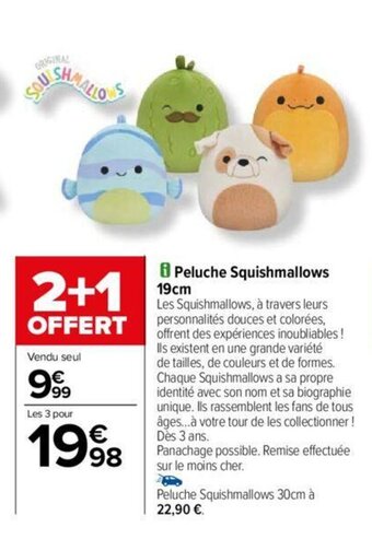 Carrefour Peluche Squishmallows 19cm offre