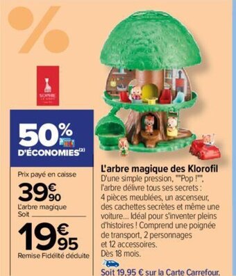 Carrefour L'arbre magique des Klorofil offre